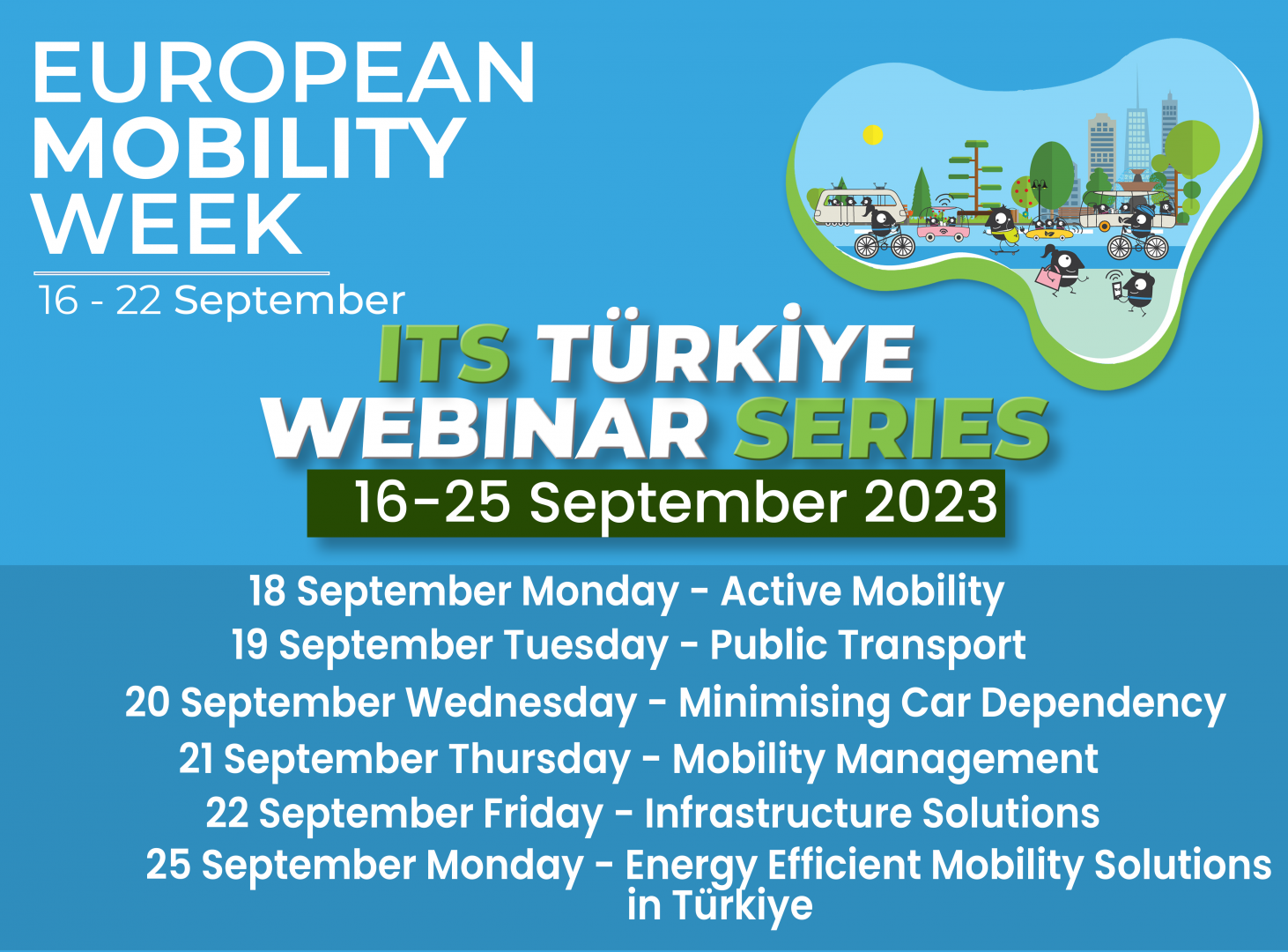 ITS Türkiye Webinar Series Held as Part of European Mobility Week